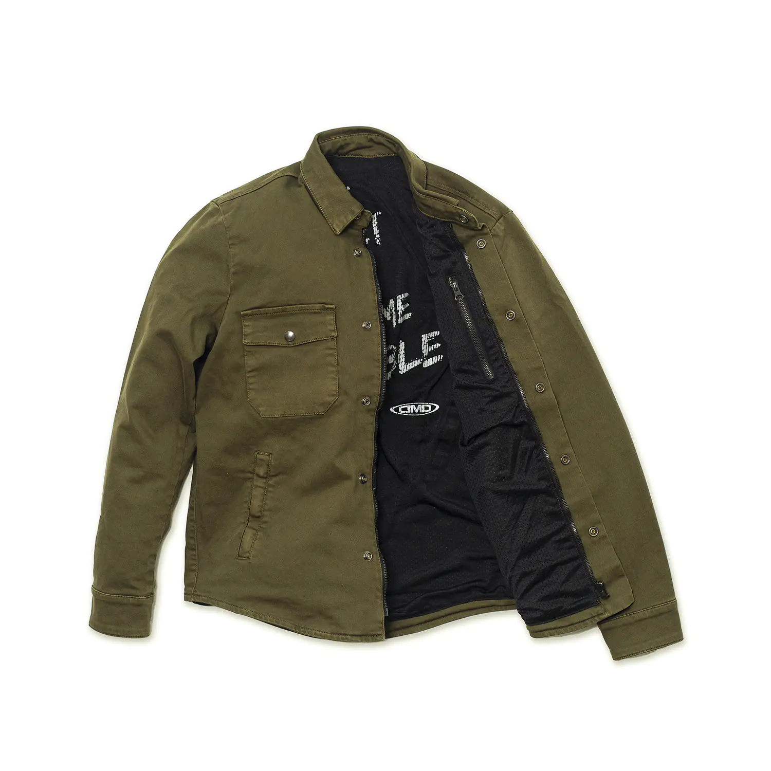 dmd.eu - BLOUSE GREEN DMD – Blouse Green Cotton – aperto