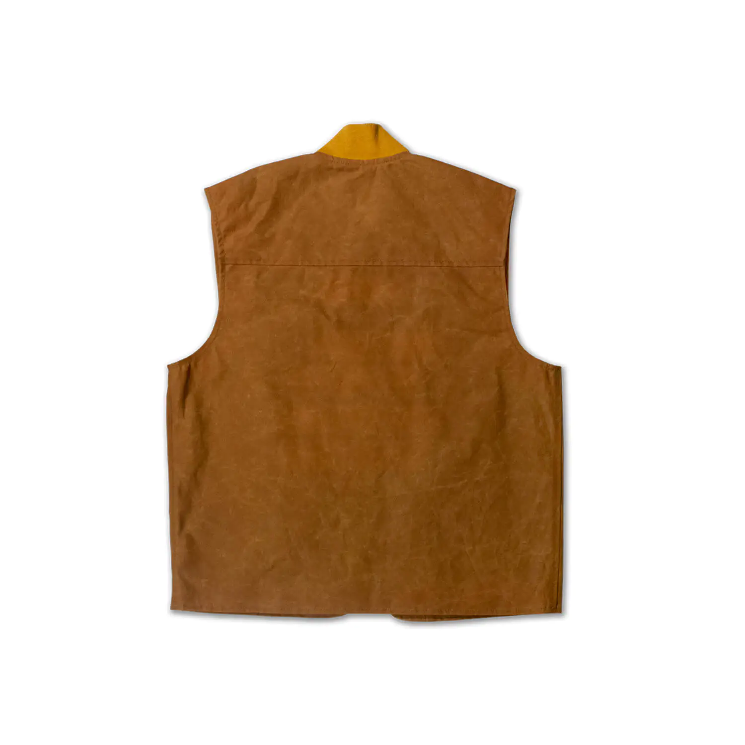 dmd.eu - GILET SAND DMD – Gilet sand cotton waxed – back
