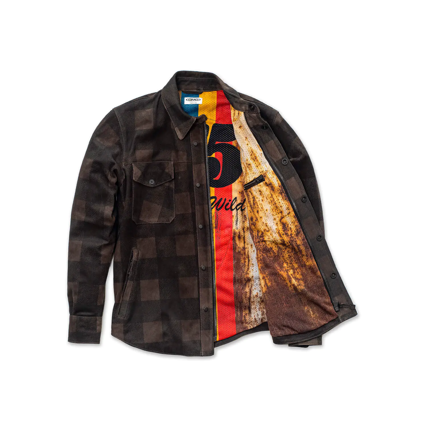 dmd.eu - SHIRT CHECK BROWN DMD – Shirt check brown leather – aperto