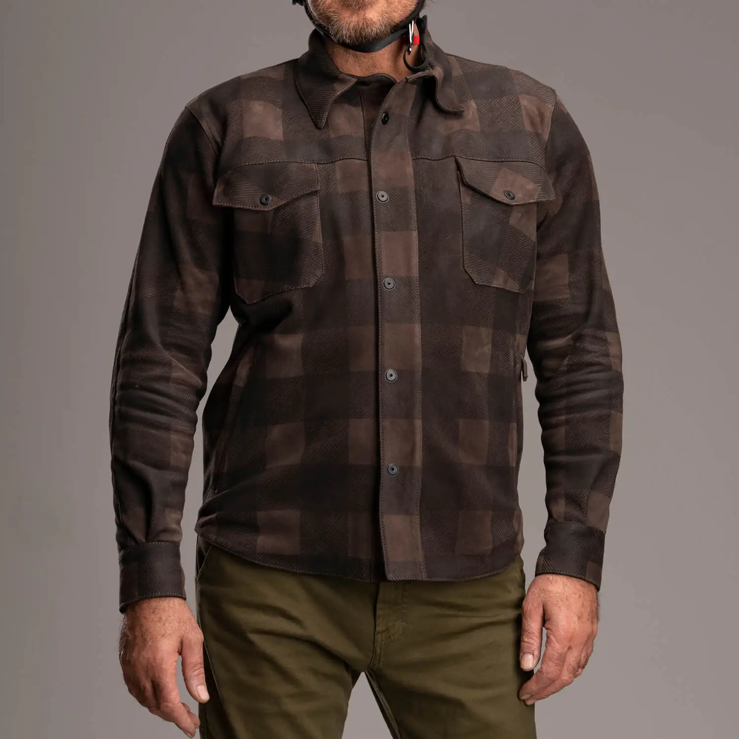 dmd.eu - SHIRT CHECK BROWN indossato-1